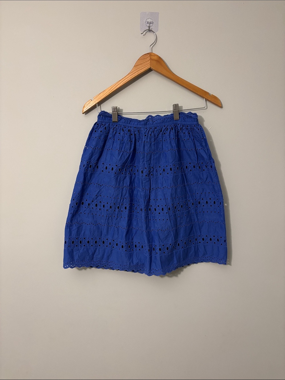 Tommy Hilfiger Cobalt Eyelet A-Line Skirt